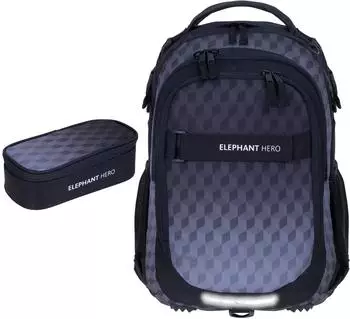 Elephant Hero Signature School Backpack & Pencil Pouch