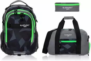 Elephant Hero Signature School Backpack with Sports Bag & Pencil Pouch