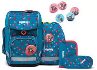 Ergobag 00649-90201-10, ERGOBAG Schultaschen Set 5tlg Cubo VoltiB&auml;r blau