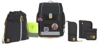 L&auml;ssig 1205015000, L&auml;ssig Schulranzen Set 7-teilig, Boxy Unique black