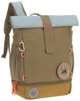 L&Auml;SSIG Kinderrucksack "Nature, Mini Rolltop Backpack, Olive" Reflektoren aus