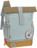 L&Auml;SSIG Kinderrucksack "Nature, Mini Rolltop Backpack, Light Blue" Reflektoren aus
