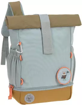 Lässig Kindergartenrucksack Rolltop Nature hellblau