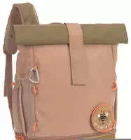 L&Auml;SSIG Kinderrucksack "Nature, Mini Rolltop Backpack, Hazelnut" Reflektoren aus