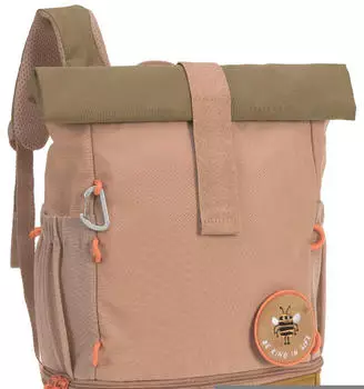 Lässig Kindergartenrucksack Rolltop Nature braun