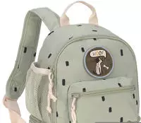 L&auml;ssig 1203001581, L&auml;ssig Kindergartenrucksack Mini Backpack Happy Prints oliv