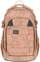 L&Auml;SSIG Schulrucksack "Origin Bold, leaves caramel" Reflektoren aus recyceltem