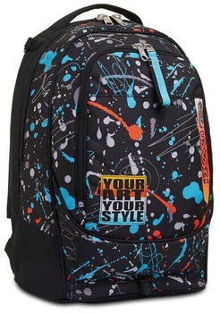 Seven Trolley Backpack Jack Personal Art black