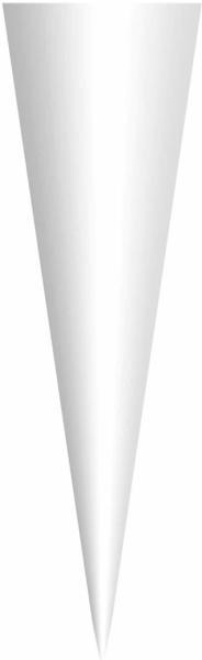 ROTH Schultüten-Rohling klein zum Basteln weiß - 50 cm rund - ohne Verschluss (665021)