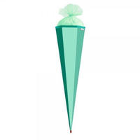Bastel-Schult&uuml;te mint - eckig 85 cm