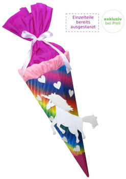 Prell Bastelset Einhorn vorgestanzt 100cm rosa/weiß