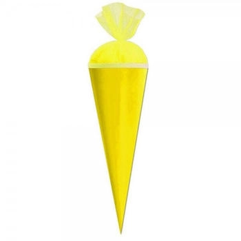 ROTH Bastelschultüte mit Verschluss 35cm gelb (663545)