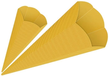 Ursus 3D-Schultüten 68cm 5 Stück gelb (9840015)