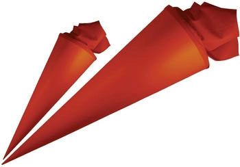 Ursus Bastel-Schultüte mit Filzmanschette 35cm rubinrot