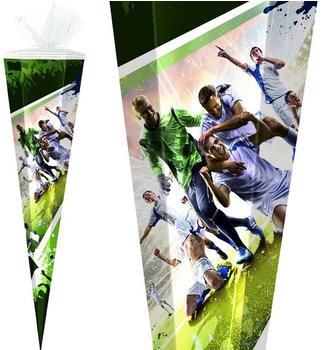 Stylex Schultüte, eckig, 85 cm Fußballspieler