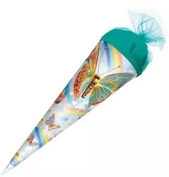 ROTH Schult&uuml;te Rainbow Butterfly rund T&uuml;llverschluss 50cm