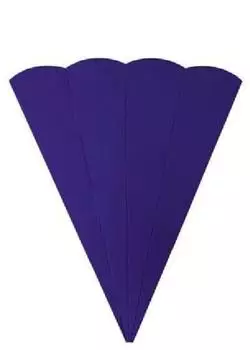 Folia Schultüten-Rohling 6-eckig 68cm dunkelblau, 5 Stück (92535)