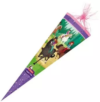 Nestler Schultüte schleich Horse Club 85cm mit Tüllverschluss