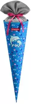 Step by Step Schultüte "Dolphin Finja" blau, 70cm, 5l (00227177)