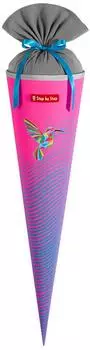 Step by Step Schultüte "Kolibri Kaja" blau-rosa, 70cm, 5l (231165)