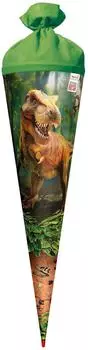 ROTH Schultüte "T-Rex Welt" 70cm rund mit Soundmodul (677530)