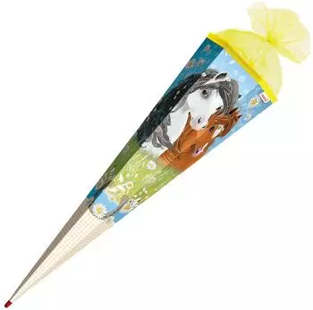 ROTH Schultüte "Blumenpferde" eckig 85cm (10278790)