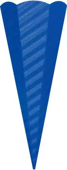 Folia Schult&uuml;ten-Zuschnitt 3D-Wellpappe, 6-eckig, blau, 5er-Set (92035)