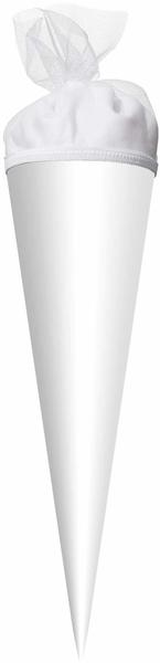 ROTH Bastelschultüte mit Verschluss 50cm weiß (665041)