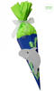 Schultüte Bastelset Hai - Zuckertüte - aus 3D Wellpappe, 68cm hoch