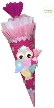 Prell Bastelset Eule 100cm rosa/weiß