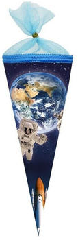Nestler Weltraum Astronaut 22cm rund mit blauem Tüllverschluss (10230685)