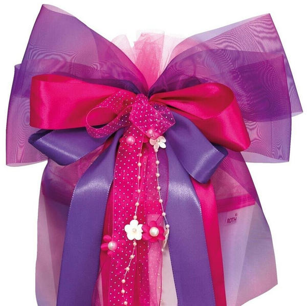 Roth XXL Schleife Purple Blooming 63 x 32cm Lila / Pink für Zuckertüte (679703)