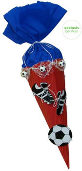 Prell Bastelset Fußball rot-blau 68cm blau/rot