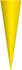 ROTH Schultüten-Rohling klein zum Basteln gelb - 35 cm rund - ohne Verschluss (663525)