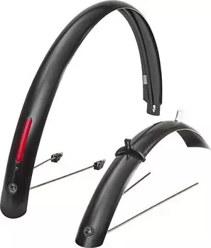 Curana C-Lite Fahrradschutzblech 28" 45mm schwarz mit B+M Rücklicht 90mm (02441)