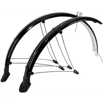 M-Wave Mud Max Flex Schutzblech-Set 28-29", Kunststoff, schwarz, 56mm (386115)