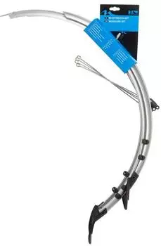 M-Wave MUD MAX FLEX Schutzblech-Set 28", 56mm, Kunststoff, silber
