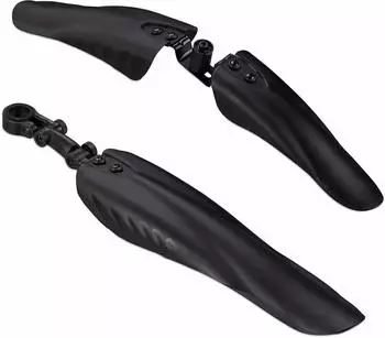 Relaxdays Schutzblech-Set 2er vorn & hinten, schwarz, 24-28 Zoll