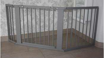 Micoland Schutzgitter / Absperrgitter / Türgitter / Treppenschutzgitter V 178cm grau
