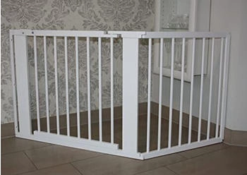 Micoland Schutzgitter / Absperrgitter / Türgitter / Treppenschutzgitter V 155cm weiß