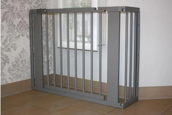 Micoland Schutzgitter / Absperrgitter / Türgitter / Treppenschutzgitter V 117cm grau