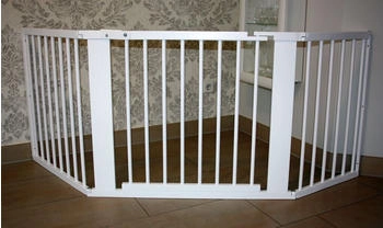 Micoland Schutzgitter / Absperrgitter / Türgitter / Treppenschutzgitter V 185cm weiß