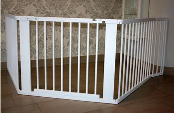 Micoland Schutzgitter / Absperrgitter / Türgitter / Treppenschutzgitter V 296cm weiß