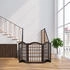 Relaxdays Braunes Absperrgitter 70 cm hoch