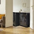 Relaxdays Schwarzes Absperrgitter 92 cm