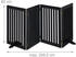 Relaxdays Schwarzes Absperrgitter 92 cm