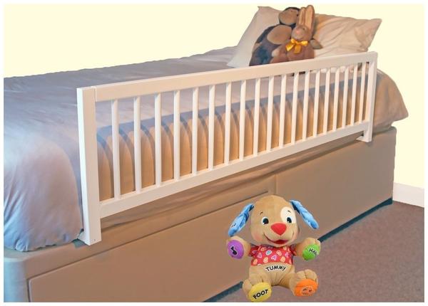 Safetots Bettgitter Extra Wide Wooden Bed Rail white 140 cm