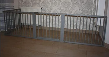 Micoland Schutzgitter / Absperrgitter / Türgitter / Treppenschutzgitter V 363cm grau