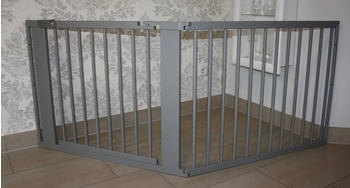 Micoland Schutzgitter / Absperrgitter / Türgitter / Treppenschutzgitter V 183 cm grau