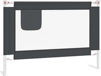 vidaXL Kleinkind-Bettschutzgitter Dunkelgrau 90x25 cm Stoff